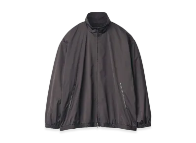 ssstein Silk-Back Stand Collar Zip Jacket "Black"