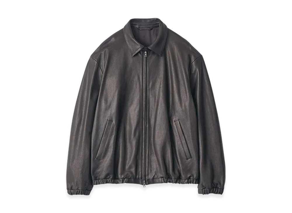 ssstein Lambs Leather Light Zip Jacket "Black"