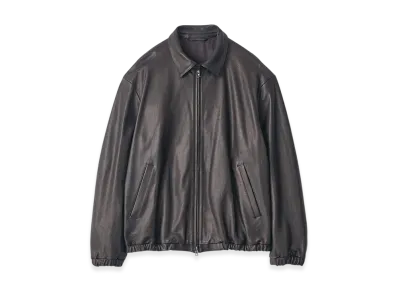 ssstein Lambs Leather Light Zip Jacket "Black"