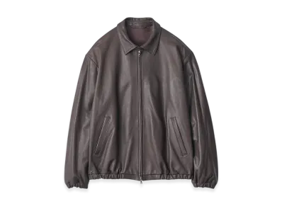 ssstein Lambs Leather Light Zip Jacket "Dark Brown"