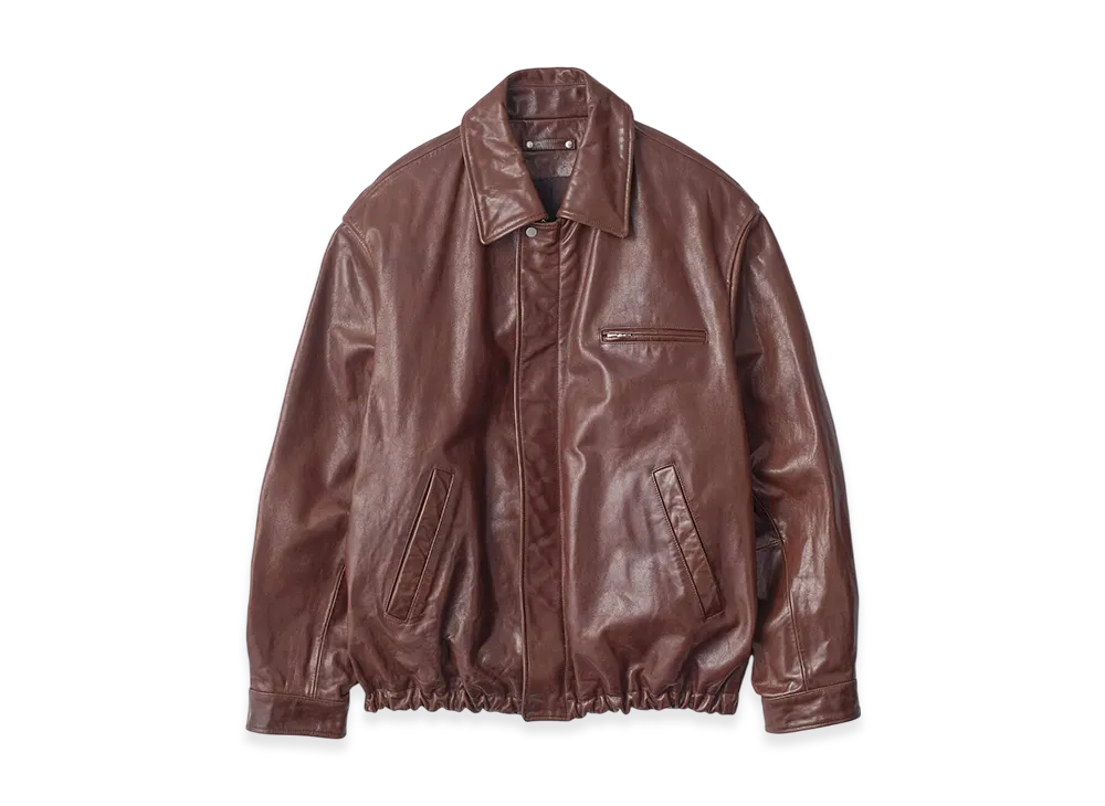 ssstein Cow Suede Zip Short Jacket 