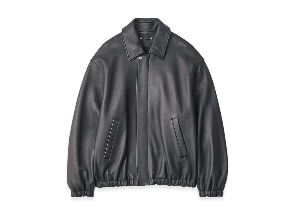 ssstein Sheep Leather Zip Short Jacket "Black"