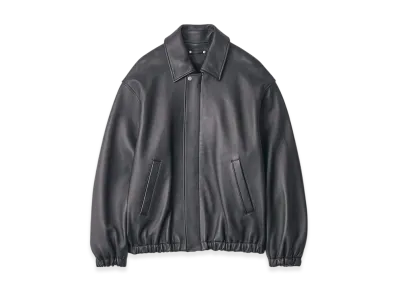 ssstein Sheep Leather Zip Short Jacket "Black"