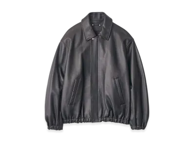 ssstein Sheep Leather Zip Short Jacket "Dark Brown"