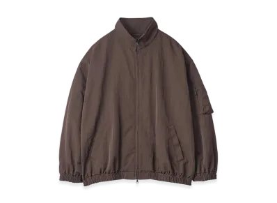 ssstein Shrunk Nylon Oversized Fight Jacket "Dark Brown"