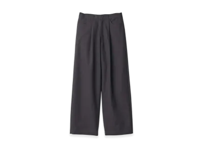 ssstein Double Weave Cotton One Tuck Wide Pants "Black"