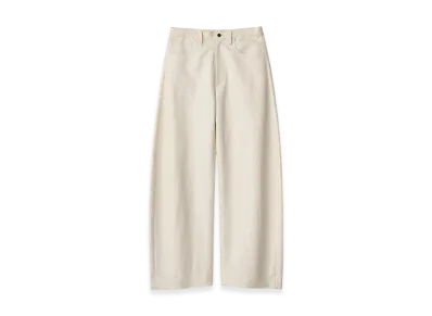 ssstein Double Weave Cotton Round Pants "Cream"