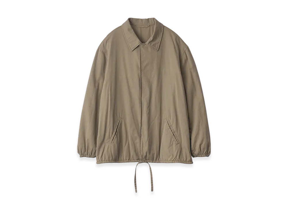ssstein Cotton Rayon Vintage Coach Jacket "Beige"