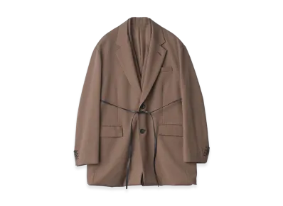 ssstein Oversized Layered Combination Jacket "Dark Beige"
