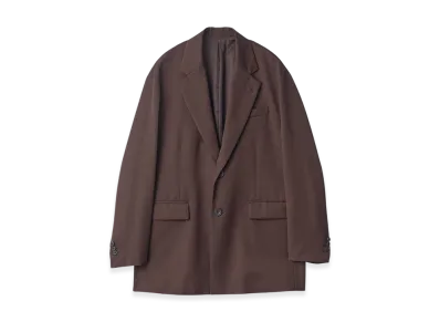 ssstein Oversized Single Breasted Long Jacket "Dark Brown"