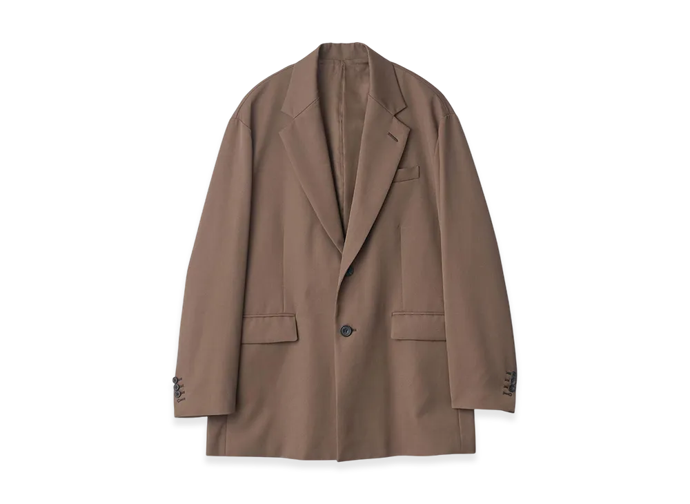 ssstein Oversized Single Breasted Long Jacket "Dark Beige"