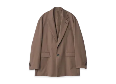 ssstein Oversized Single Breasted Long Jacket "Dark Beige"