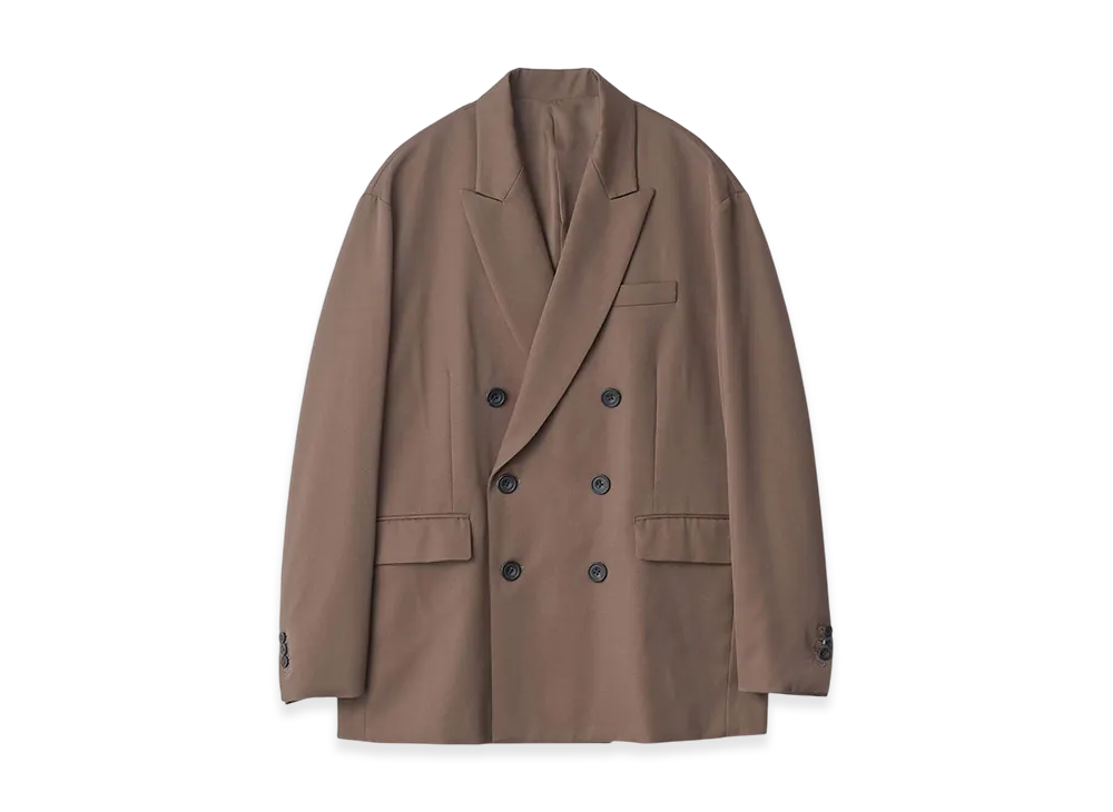 ssstein Oversized Double Breasted Jacket "Dark Beige"