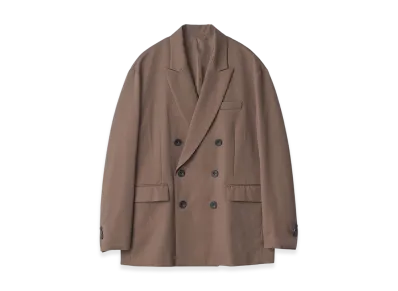 ssstein Oversized Double Breasted Jacket "Dark Beige"