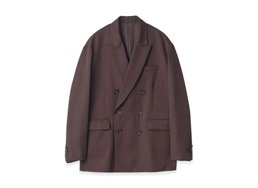 ssstein Oversized Double Breasted Jacket "Dark Brown"