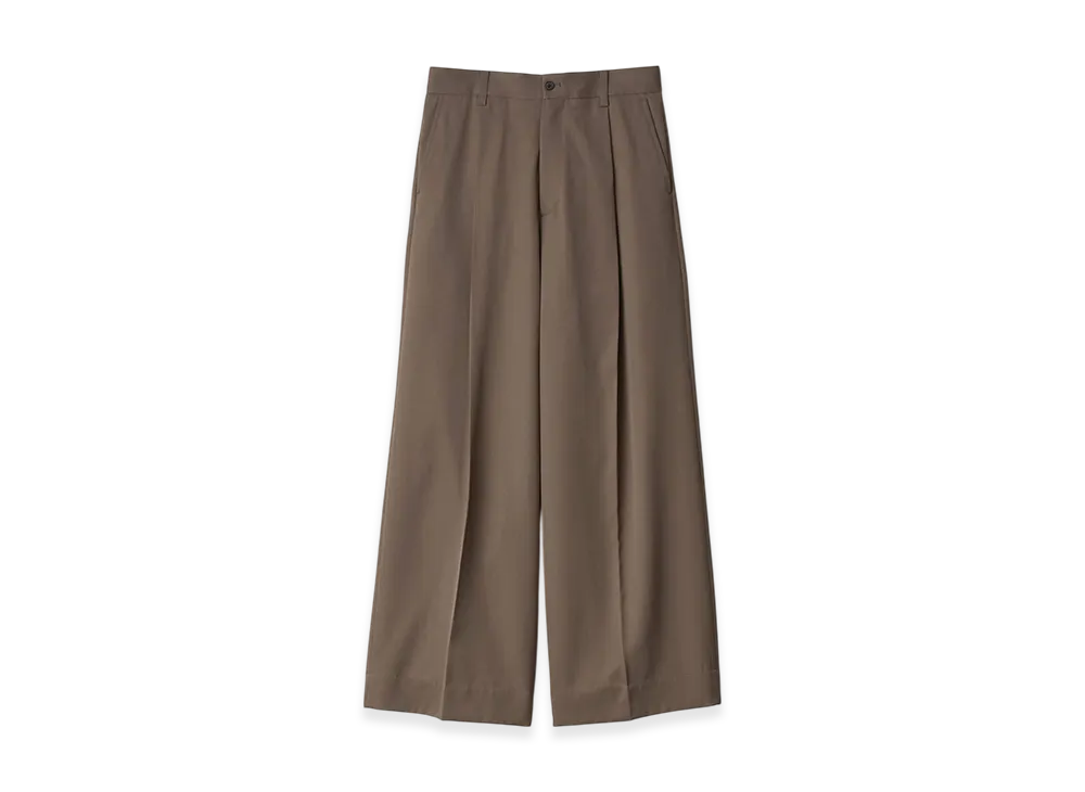 ssstein Extra Wide Trousers "Dark Beige"