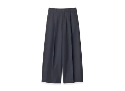 ssstein Wool Kersey Extra Wide Trousers "Dark Navy"