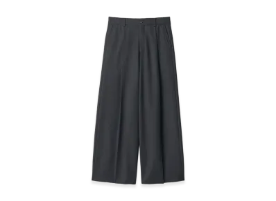 ssstein Wool Kersey Extra Wide Trousers "Black"