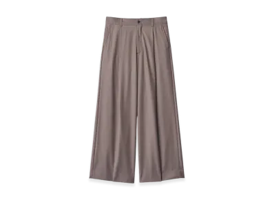 ssstein Extra Fine Wool Extra Wide Trousers "Greige"