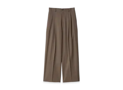 ssstein Long Wide Trousers "Dark Beige"