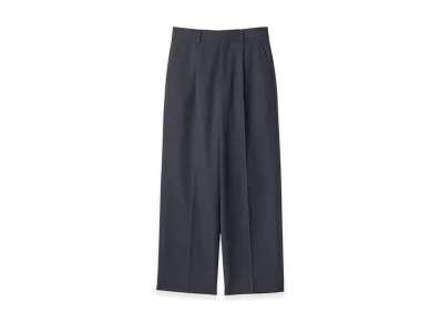 ssstein Wool Kersey Straight Trousers "Dark Navy"