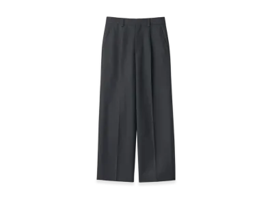 ssstein Wool Kersey Straight Trousers "Black"