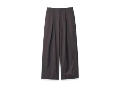 ssstein Cotton Satin Easy Wide Trousers "Black"