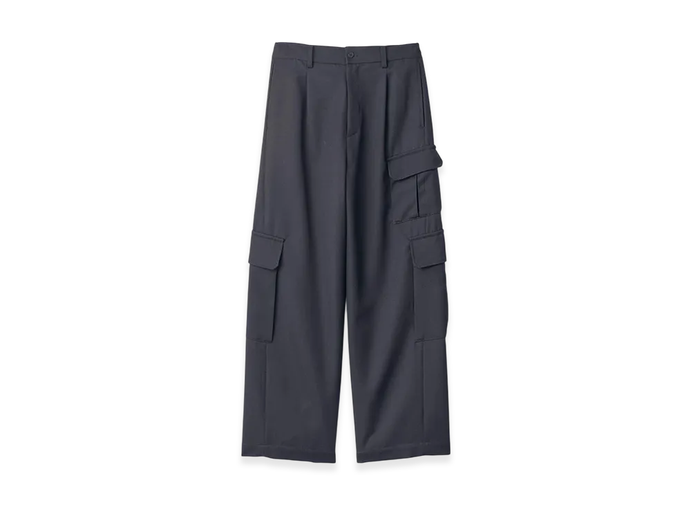 ssstein Wool Kersey Cargo Trousers "Dark Navy"