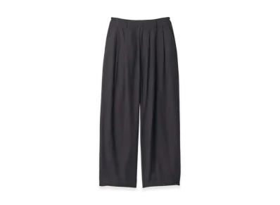 ssstein Rayon Silk Flannel Wide Easy Trousers "Black"