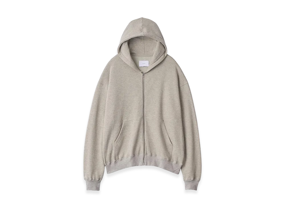 ssstein Cotton Cashmere Sweat Zip Hoody "Grey"