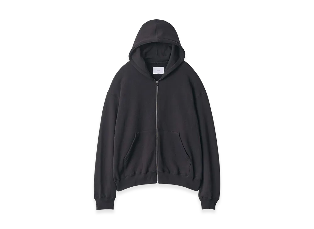 ssstein Cotton Cashmere Sweat Zip Hoody "Black"