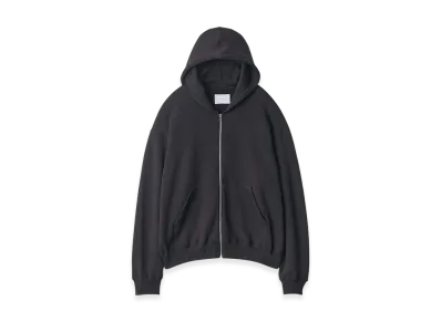 ssstein Cotton Cashmere Sweat Zip Hoody "Black"