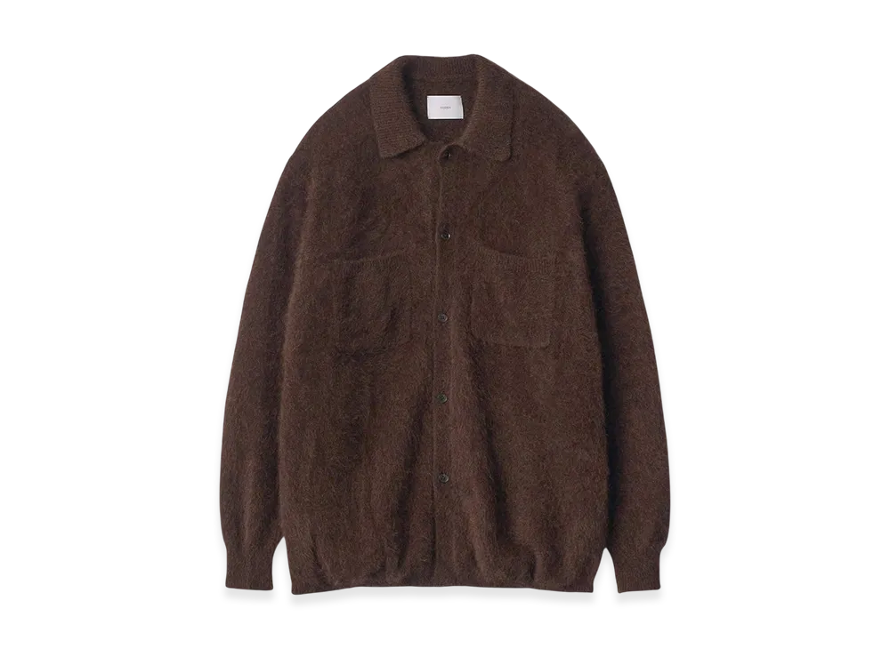 ssstein Racoon Knit Shirt "Dark Brown"