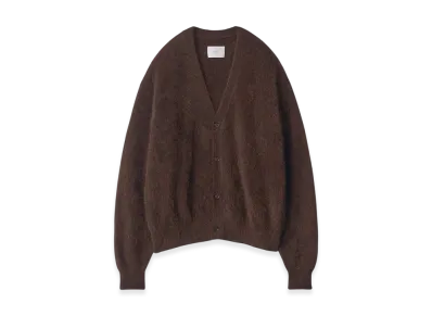 ssstein Racoon Knit Cardigan "Dark Brown"