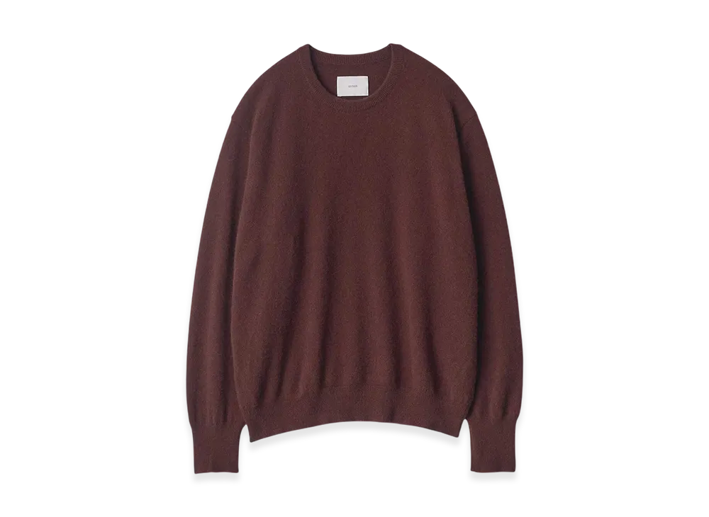 ssstein Pure Cashmere Knit Crew Neck LS "Dark Brown"