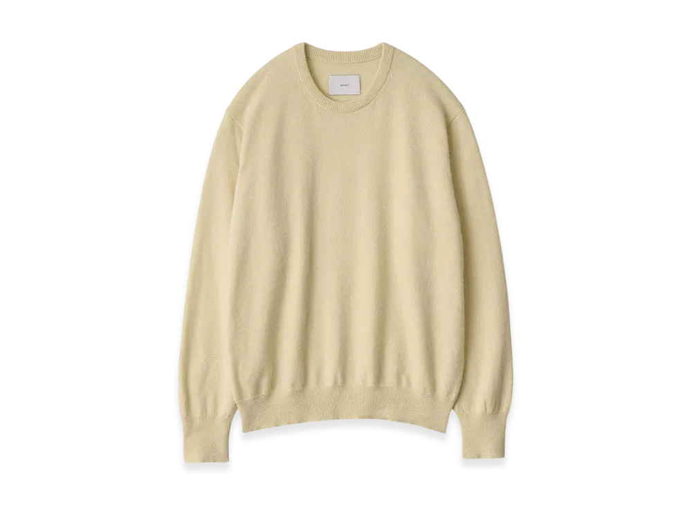 ssstein Pure Cashmere Knit Crew Neck LS "Yellow"