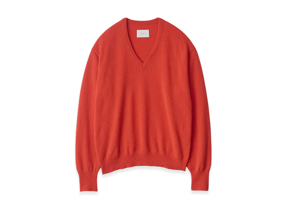 ssstein Pure Cashmere Knit V Neck LS "Red"
