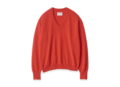 ssstein Pure Cashmere Knit V Neck LS "Red"