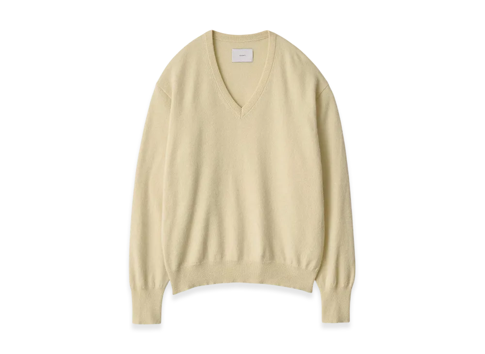 ssstein Pure Cashmere Knit V Neck LS "Yellow"