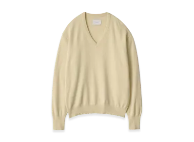 ssstein Pure Cashmere Knit V Neck LS "Yellow"