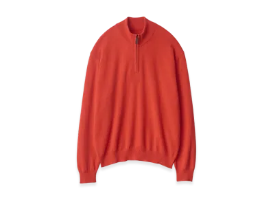 ssstein Pure Cashmere Knit Half Zip LS "Red"