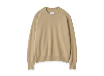ssstein Extra Fine Wool Knit Crew Neck LS "Beige"