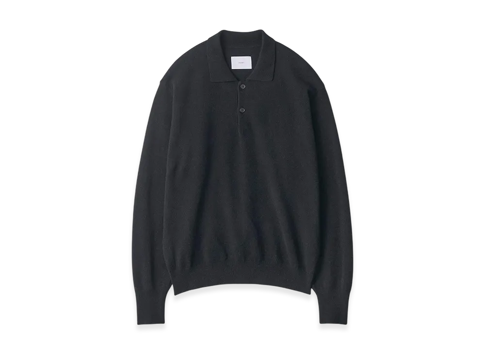 ssstein Extra Fine Wool Knit Polo LS "Black"