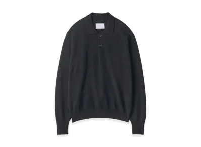 ssstein Extra Fine Wool Knit Polo LS "Black"