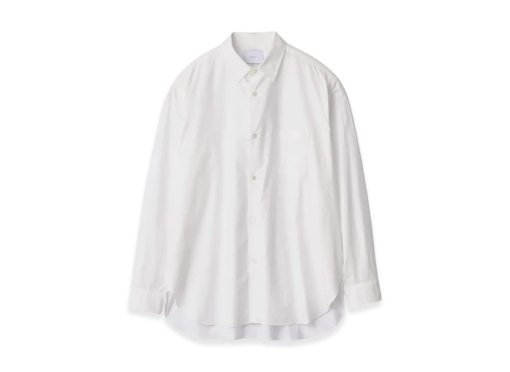 ssstein Suvin Cotton Oversized Regular Collar Shirt "Off White"