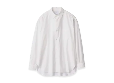 ssstein Suvin Cotton Oversized Regular Collar Shirt "Off White"