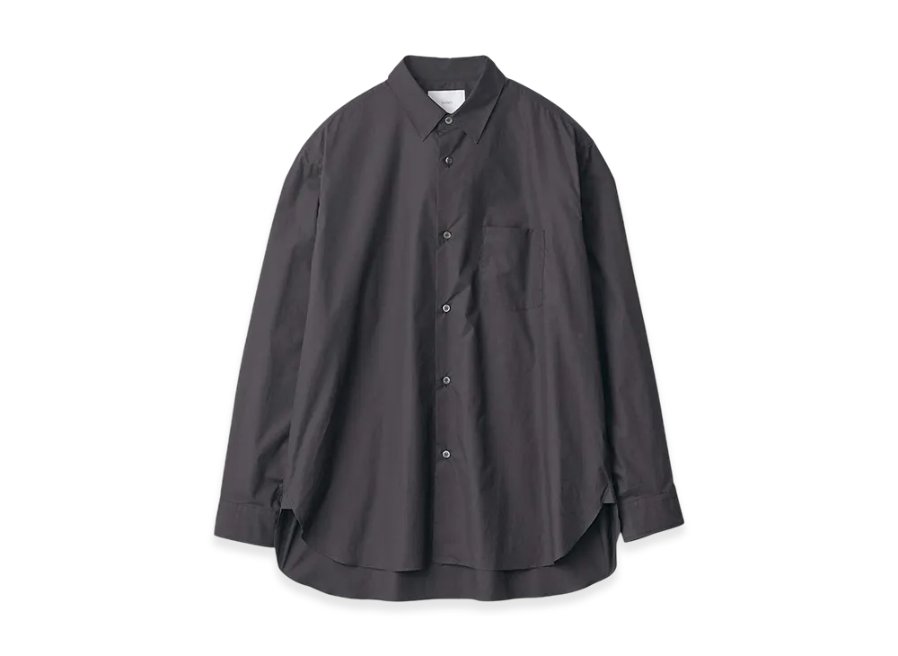 ssstein Suvin Cotton Oversized Regular Collar Shirt "Black"