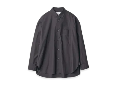 ssstein Suvin Cotton Oversized Regular Collar Shirt "Black"