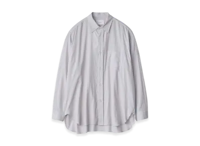ssstein Cotton Silk Oversized Placket Shirt "Sax"