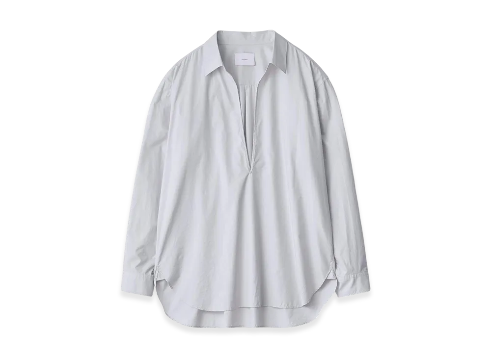 ssstein Suvin Cotton Oversized Skipper Shirt "Off Blue"